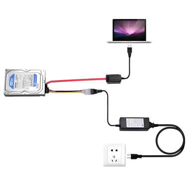 ADAPTADOR USB 2.0 DISCOS IDE SATA CON FUENTE PODER 29USB42821 - 8