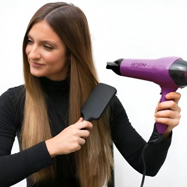 SECADOR DE CABELLO REVLON 2000 W IONIC PRO DR773PLA2 MORADO - 7