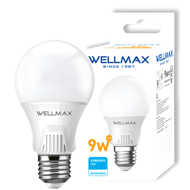 AMPOLLETA LED OEM BALLET A60 9 W C WELLMAX E-27 9 W LUZ CALIDA 810LM LED SAMSUNG - 1