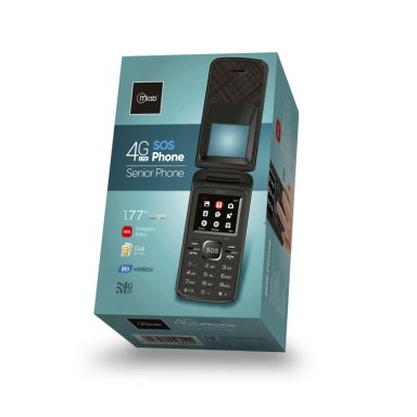 TELÉFONO MICROLAB 9312 32 MB 32 MB RAM 1.3 MP 1 " SENIOR 4G DE ADULTO MAYOR BOTON S.O.S MLAB BK - 9