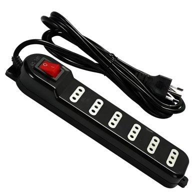 ALARGADOR DE 3MT CERTIFICADO 6 POS + SWITCH CORTA CORRIENTE - 6