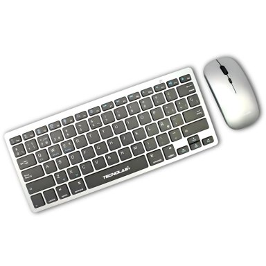 KIT TECLADO Y MOUSE INALAMBRICO CONEXION BLUETOOTH + USB 2G - 1
