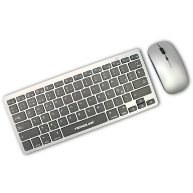 KIT TECLADO Y MOUSE INALAMBRICO CONEXION BLUETOOTH + USB 2G - 2