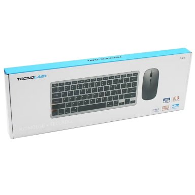 KIT TECLADO Y MOUSE INALAMBRICO CONEXION BLUETOOTH + USB 2G - 4