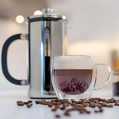 CAFETERA FRANCESA PREMIUM DE ACERO INOXIDABLE CUISCENT 1LT - 4