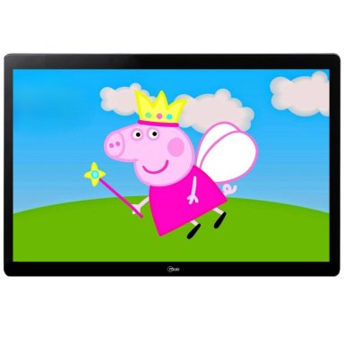 TV PORTATIL FHD RECARGABLE SEÑAL DIGITAL ISDB-T 14' SLIM BK - 5