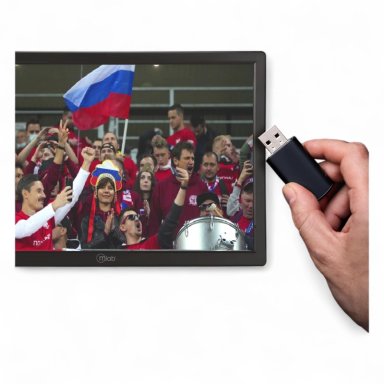 TV PORTATIL FHD RECARGABLE SEÑAL DIGITAL ISDB-T 14' SLIM BK - 10
