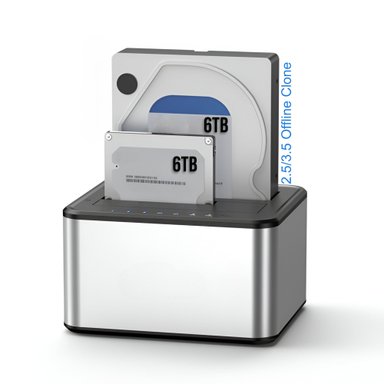 LECTOR DE DISCOS SATA USB 3.0 DOCKING STATION DUAL DCK250D - 8