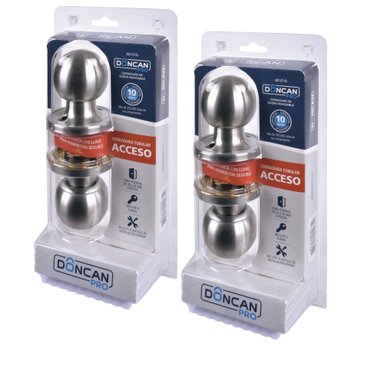 PACK DE 2 CERRADURAS DE ACCESO DONCAN PRO ACERO INOXIDABLE - 1