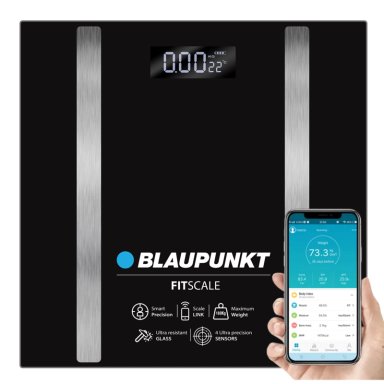 BALANZA DIGITAL CORPORAL  BLAUPUNKT SMART FIT SCALE 180K BK - 1