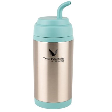 VASO TE RMICO MUG MATERO ACERO INOXIDABLE AQUA 400ML THERMOS - 1