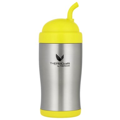 VASO TE RMICO MUG MATERO INOXIDABLE THERMOS AMARILLO 400ML - 2