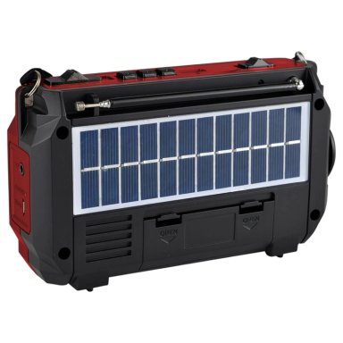 RADIO DE EMERGENCIA SOLAR RECARGABLE + DINAMO AM/ FM/ SW/ BT RED EDITION - 3