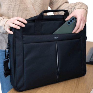 BOLSO PARA NOTEBOOK TRUST PRIMO 16' MAX ULTRA LIVIANO  BLACK - 7