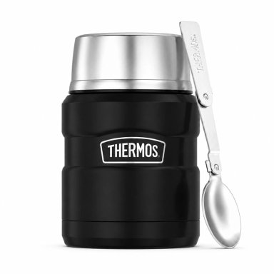 TERMO DE COMIDA INOX THERMOS KING  700ML  NEGRO - 1