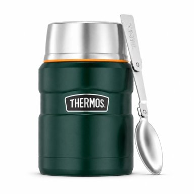 TERMO DE COMIDA PREMIUM INOX THERMOS KING  700ML VERDE - 1