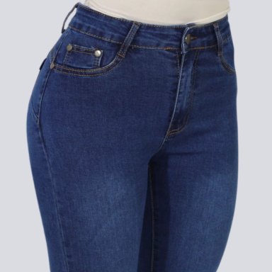 JEANS FLARE AZUL PUSH UP ELASTICADO - 3