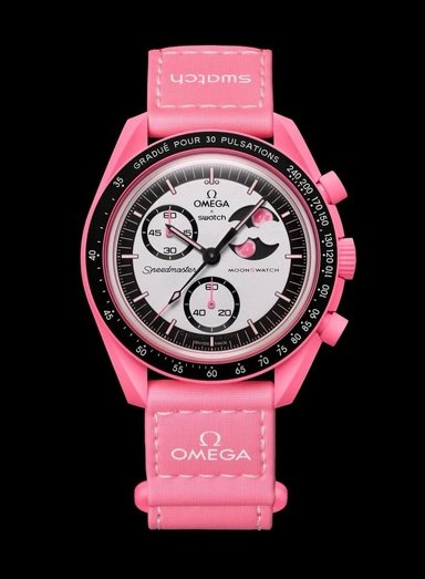 RELOJ OMEGA X SWATCH MOONPHASE PINK LIMITED - 1
