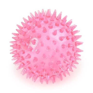 PELOTA PERROS JUGUETE LUZ Y SONIDO MASCOTA INTERACTIVA 7.5 CM - 8