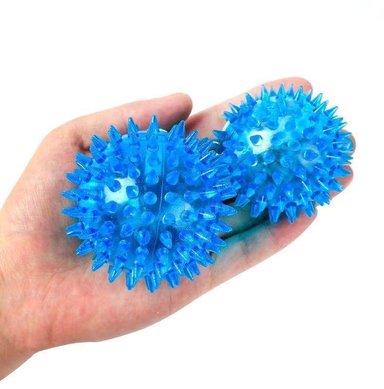 PELOTA PERROS JUGUETE LUZ Y SONIDO MASCOTA INTERACTIVA 6.5 CM - 3