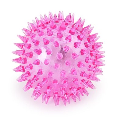 PELOTA PERROS JUGUETE LUZ Y SONIDO MASCOTA INTERACTIVA 6.5 CM - 7
