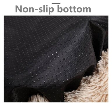 CAMA ANTIESTRE S FELPA PARA MASCOTAS PERROS GATOS 80CM CAFE - 6