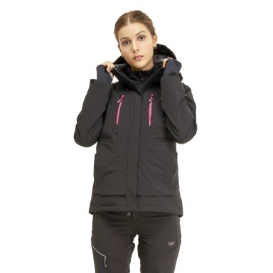 CHAQUETA MUJER ANDES B-DRY HOODY JACKET NEGRO LIPPI I20 - 2