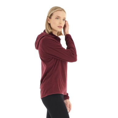 POLERON MUJER JACARANDA NANO-F 14 ZIP HOODY FRAMBUESA LIPPI - 4