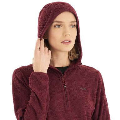 POLERON MUJER JACARANDA NANO-F 14 ZIP HOODY FRAMBUESA LIPPI - 7