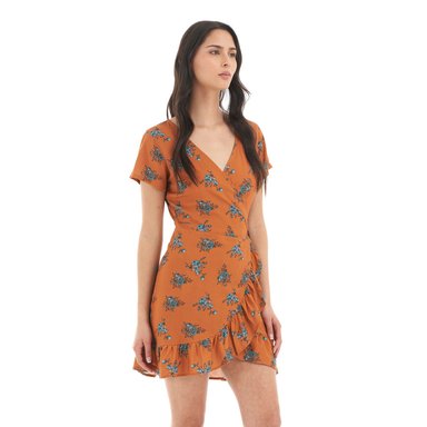 VESTIDO MUJER AFLORA DAMASCO PRINT HAKA HONU - 3