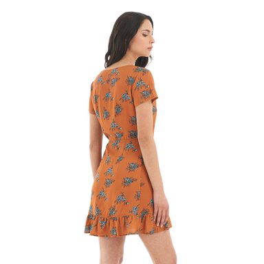 VESTIDO MUJER AFLORA DAMASCO PRINT HAKA HONU - 5