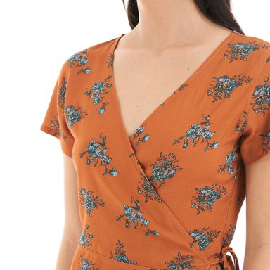 VESTIDO MUJER AFLORA DAMASCO PRINT HAKA HONU - 8