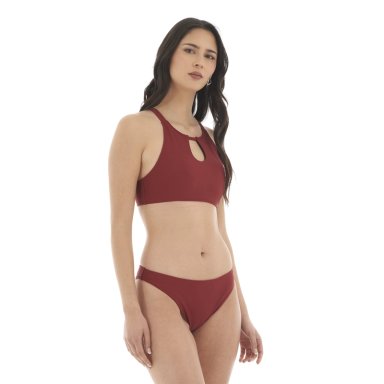 TRAJE DE BAÑO MUJER FONDO DE BIKINI VINO HAKA HONU - 3