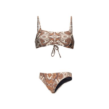 TRAJE DE BAÑO MUJER SIRENA PRINT BEIGE HAKA HONU - 1