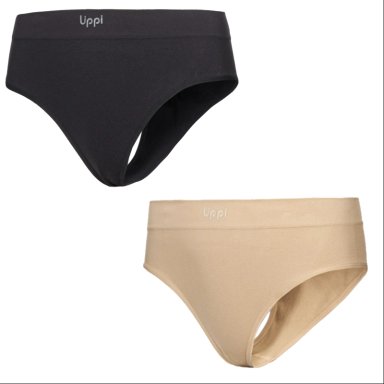 ROPA INTERIOR MUJER PACK SKINTEC SPORT HIP HUGGER GRAFITO Y TAUPE LIPPI - 1