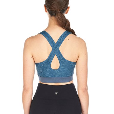 PETO MUJER IN-MOTION CROSSBACK BRA MELANGE CELESTE LIPPI - 7