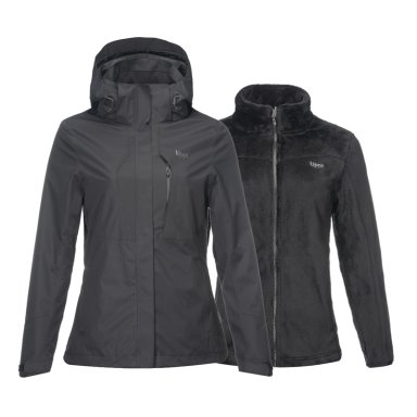 CHAQUETA MUJER TRES CRUCES FUSION-3 HOODY JACKET NEGRO / NEGRO LIPPI V22 - 1