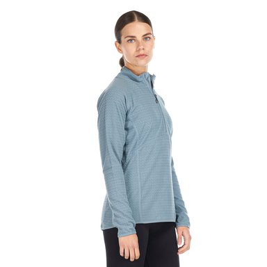 POLERON MUJER JACARANDA NANO-F 1/4 ZIP CELESTE LIPPI - 3