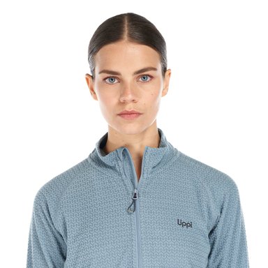POLERON MUJER JACARANDA NANO-F 1/4 ZIP CELESTE LIPPI - 7