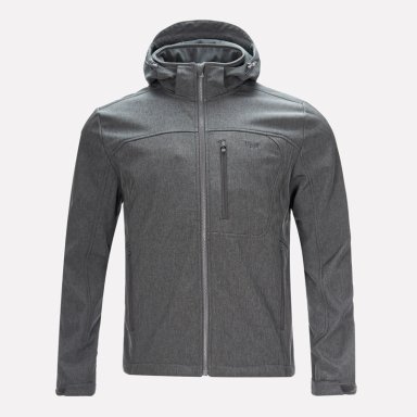 CHAQUETA HOMBRE MACAYA SOFTSHELL HOODY JACKET MELANGE GRAFITO LIPPI I23 - 1