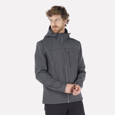 CHAQUETA HOMBRE MACAYA SOFTSHELL HOODY JACKET MELANGE GRAFITO LIPPI I23 - 2