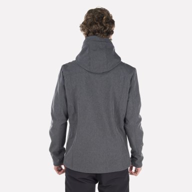 CHAQUETA HOMBRE MACAYA SOFTSHELL HOODY JACKET MELANGE GRAFITO LIPPI I23 - 3