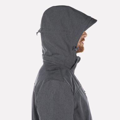 CHAQUETA HOMBRE MACAYA SOFTSHELL HOODY JACKET MELANGE GRAFITO LIPPI I23 - 5