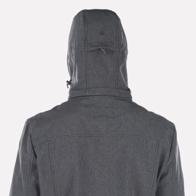 CHAQUETA HOMBRE MACAYA SOFTSHELL HOODY JACKET MELANGE GRAFITO LIPPI I23 - 6