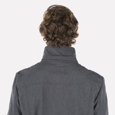 CHAQUETA HOMBRE MACAYA SOFTSHELL HOODY JACKET MELANGE GRAFITO LIPPI I23 - 7