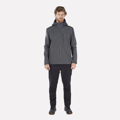 CHAQUETA HOMBRE MACAYA SOFTSHELL HOODY JACKET MELANGE GRAFITO LIPPI I23 - 8