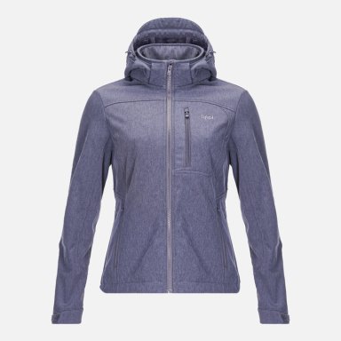 CHAQUETA MUJER MACAYA SOFTSHELL HOODY JACKET MELANGE AZUL LAVANDA LIPPI - 1