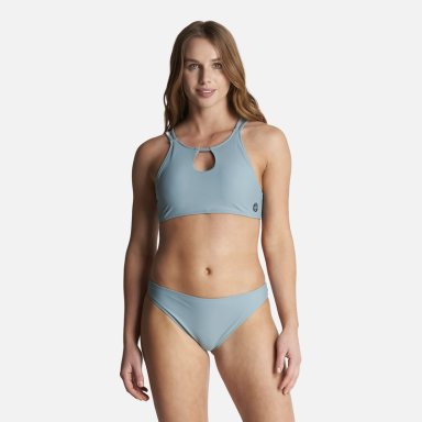 TRAJE DE BAÑO MUJER HAKA HONU FONDO DE BIKINI CELESTE - 2