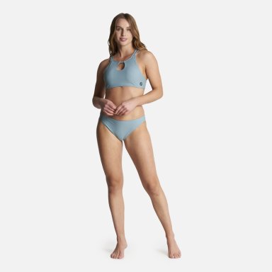 TRAJE DE BAÑO MUJER HAKA HONU FONDO DE BIKINI CELESTE - 7
