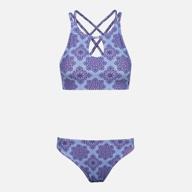 TRAJE DE BAÑO MUJER HAKA HONU FONDO DE BIKINI FULL PRINT LILA - 1